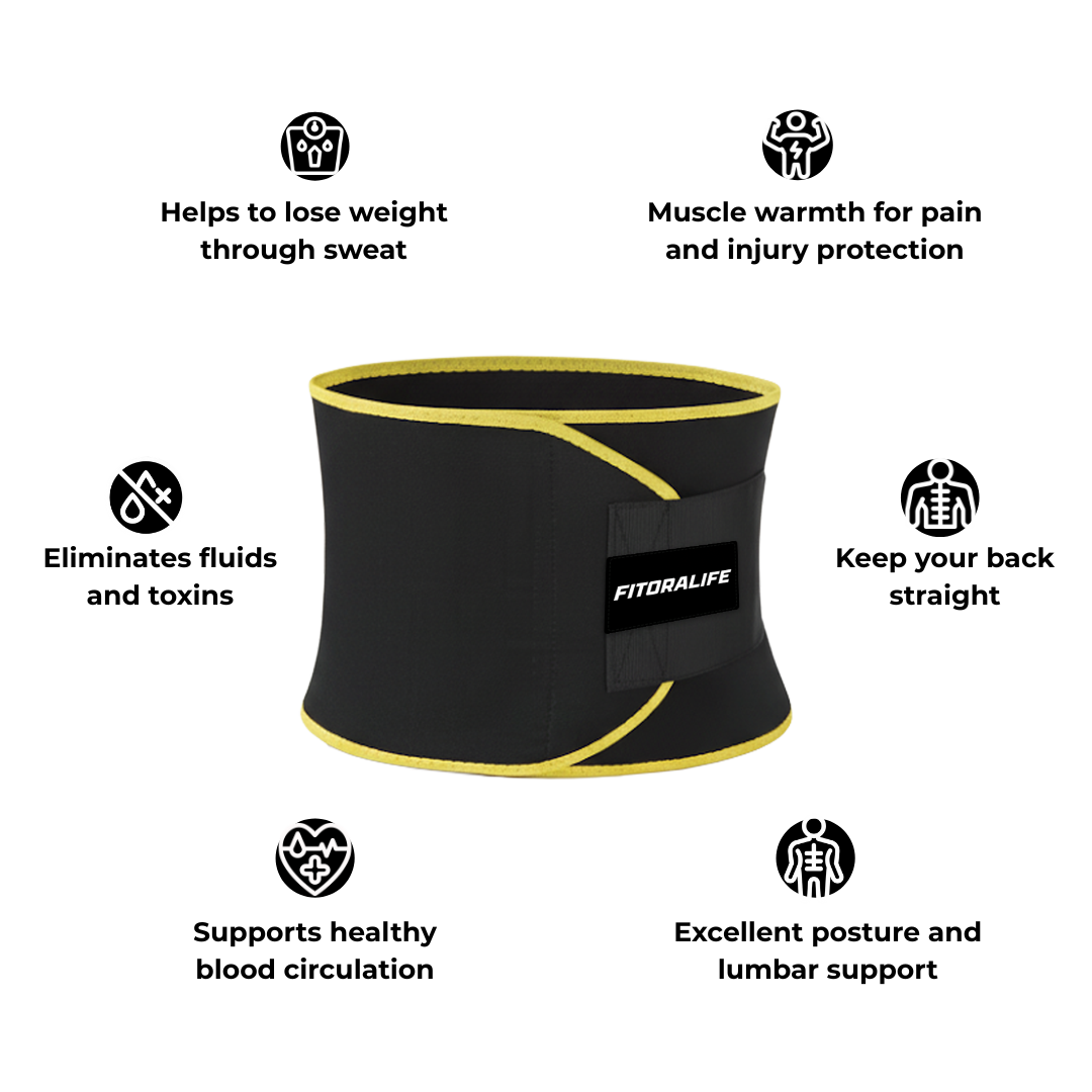 Meet the FitoraLife Fitness Waist Trimmer, Your Ultimate Sweat & Support Training Partner